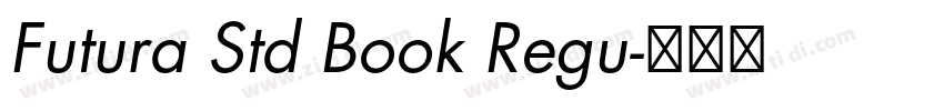 Futura Std Book Regu字体转换